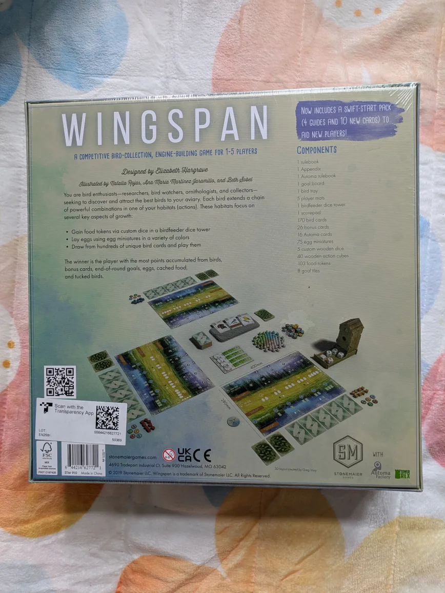 Wingspan Board Game - Brand New, Sealed image indicator(2)