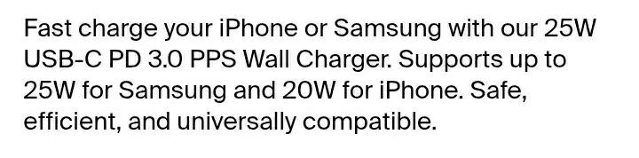 Brand New Belkin 25W USB-C Wall Charger image indicator(4)