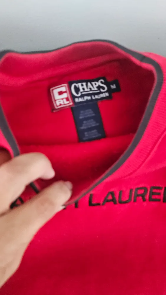 Chaps Ralph Lauren Red Crewneck Sweatshirt image indicator(2)