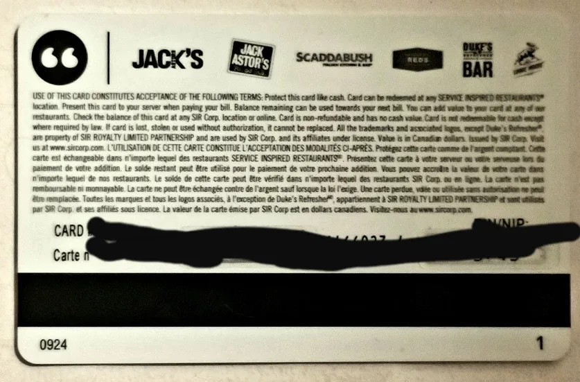 $50 Scaddabush Italian Kitchen & Bar Gift Card image indicator(2)