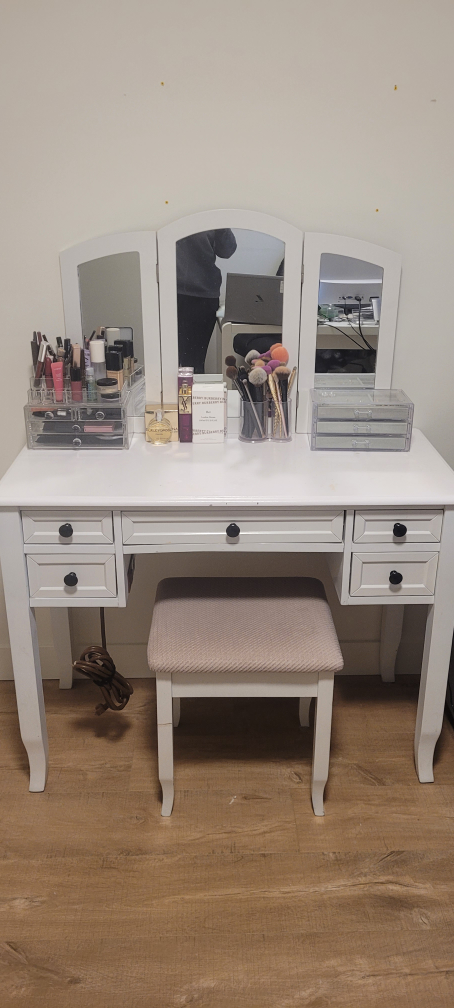 Makeup Vanity and Stool