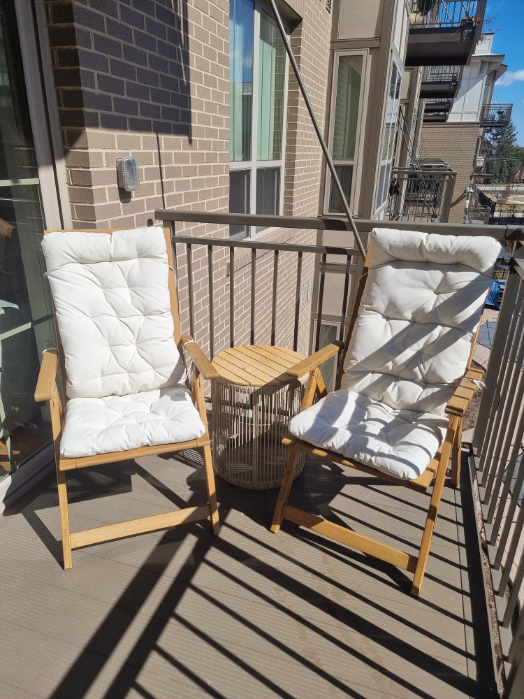 Outdoor Patio Chairs and Side Table Set