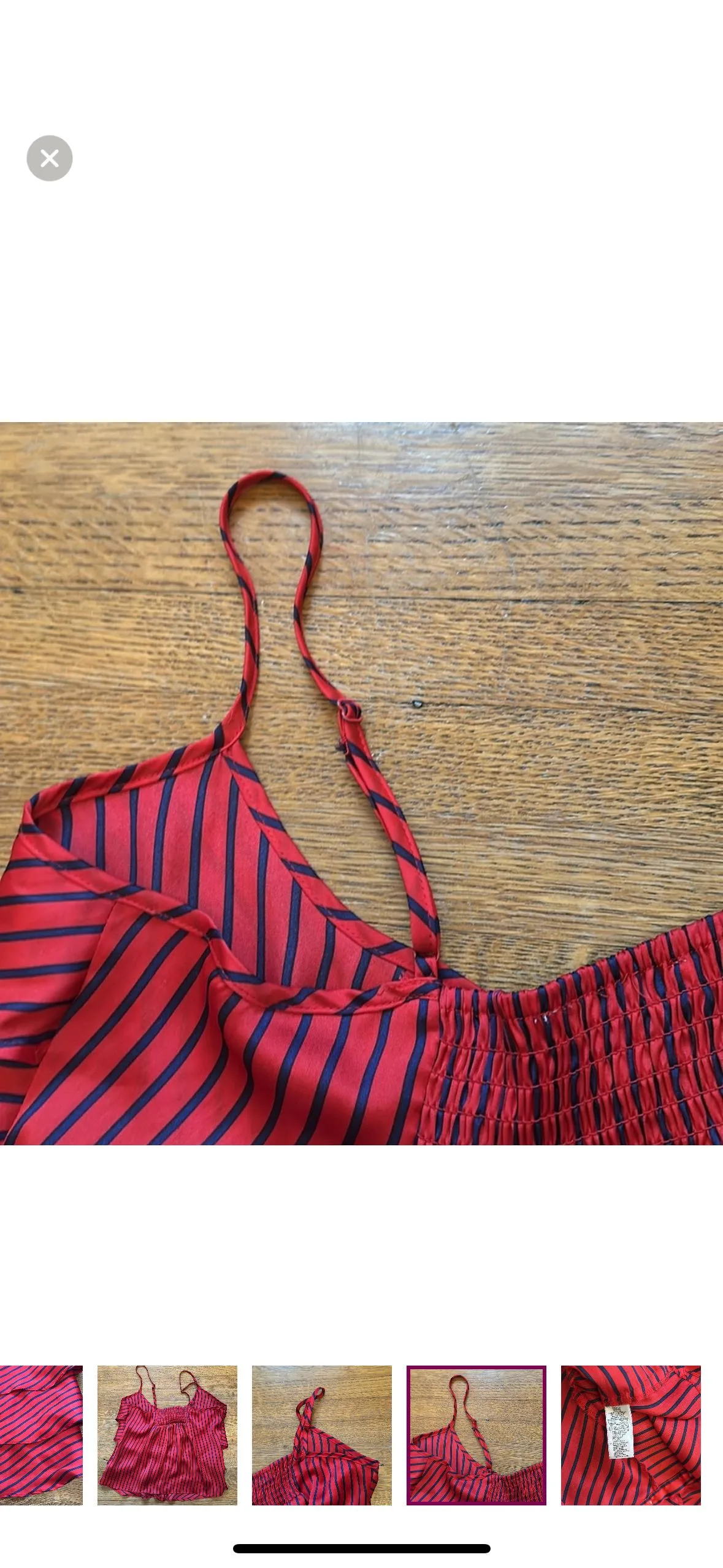 Striped satin-like tank top image indicator(6)