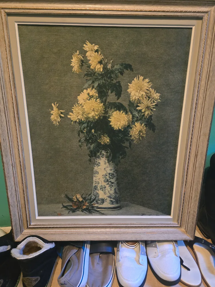 Chrysanthemums Painting by Fantin-79 image indicator(2)