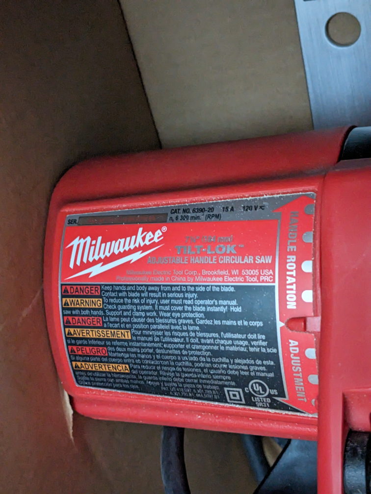 Milwaukee 7-1/4" Circular Saw with 5377-20 - photo 2