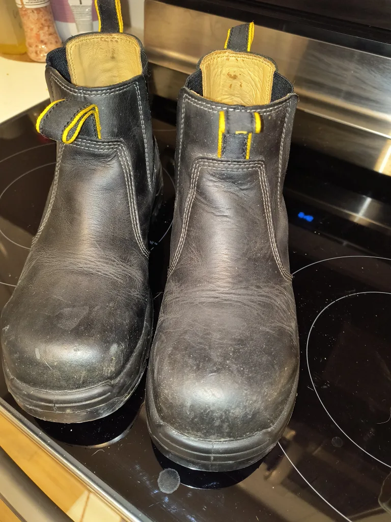 Dakota Men's Black Leather Work Boots Size 8.5 image indicator(2)