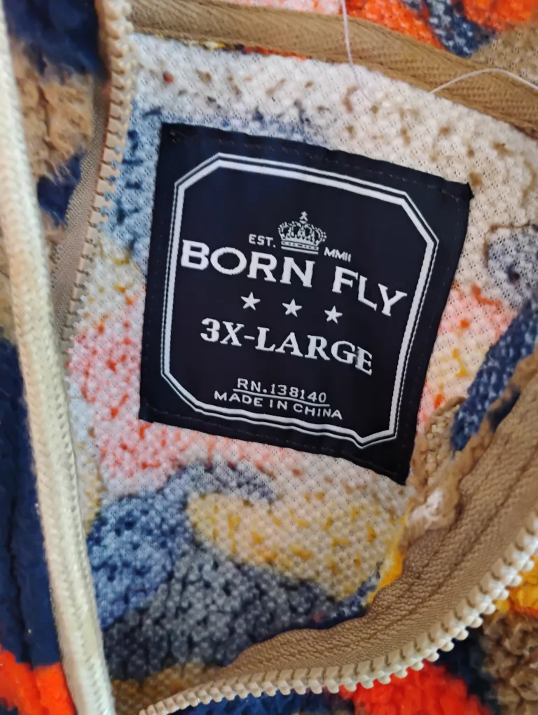 Born Fly 3X-Large Sherpa-Lined Camo Hoodie image indicator(4)