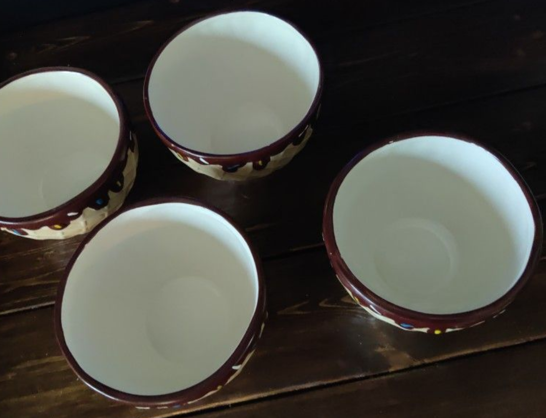 Set of 4 Waffle Cone Bowls - D'L usso Home Collection - photo 2