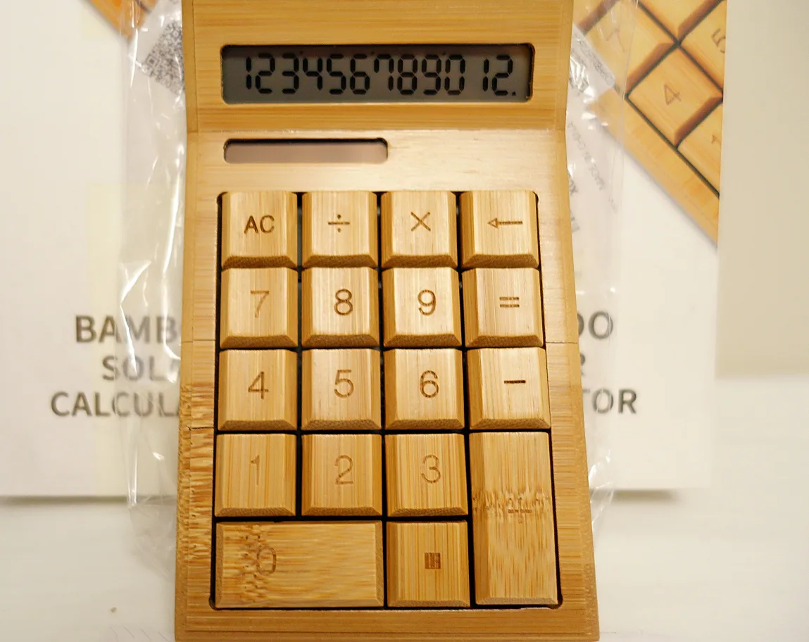 NEW Bamboo Solar Calculator - 12 Digit Display image indicator(2)