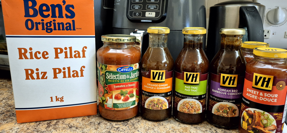 Bulk Lot of Sauces and Rice Pilaf
