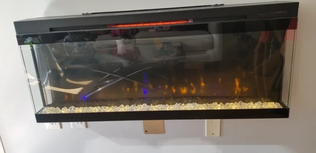 42" Wall-mounted Electric Fireplace image indicator(2)