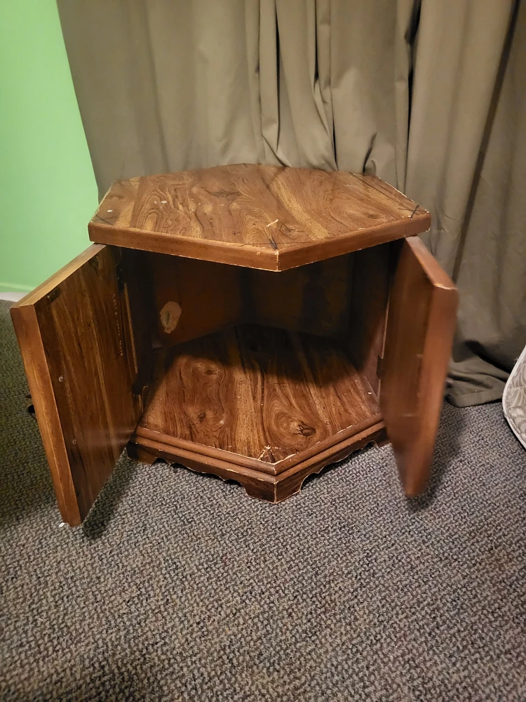 Vintage Octagonal Corner Cabinet - photo 2