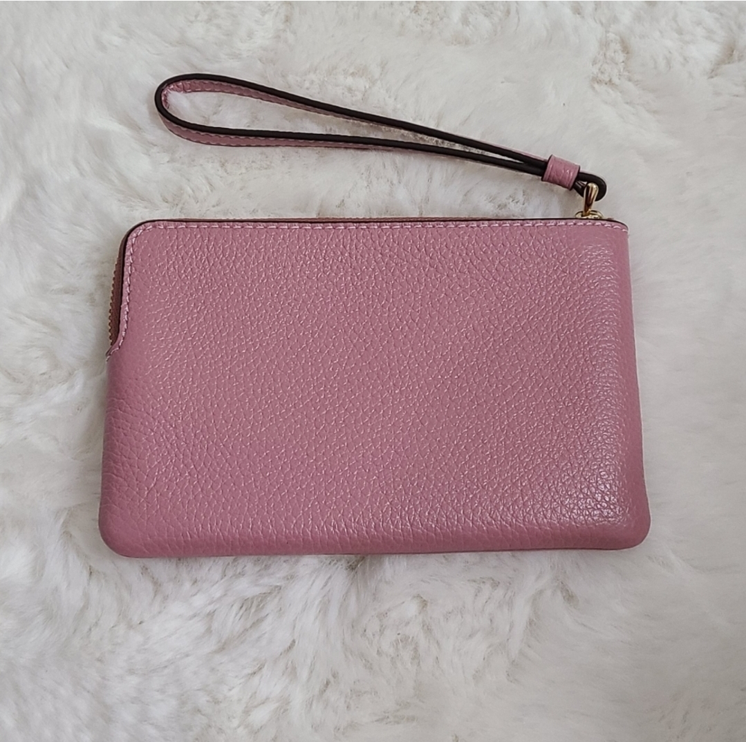 Coach Dusty Rose Leather Wristlet Rose - photo 3