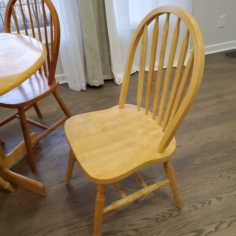 Round dinning table and 4 chairs image indicator(5)