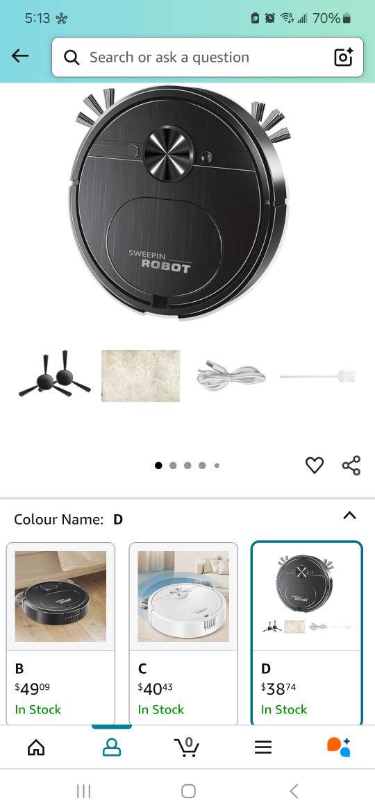 Sweeping Robot Vacuum Cleaner