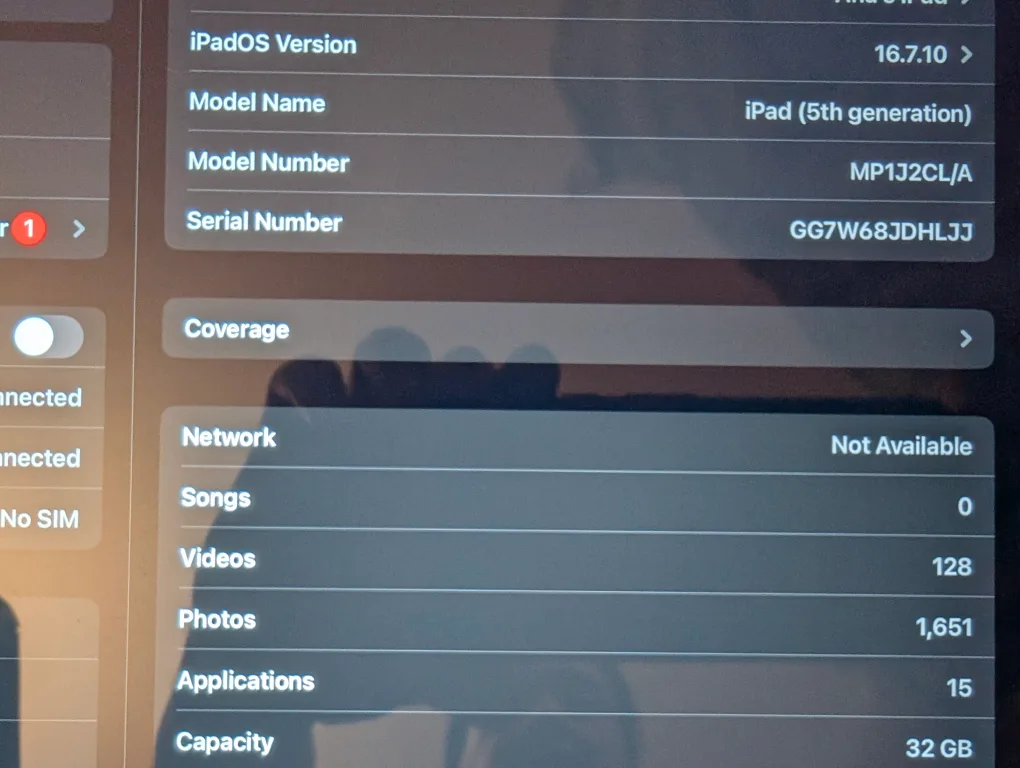 iPad 5th Generation 32GB cellular version- Silver image indicator(4)