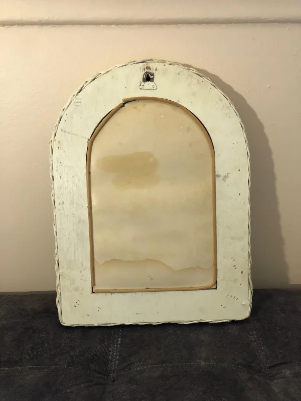 White Wicker Arch Mirror image indicator(4)