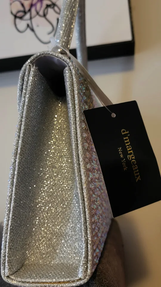 Silver Sparkle hand bag image indicator(2)