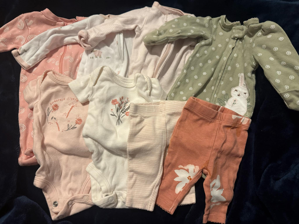 Baby Girl Clothes Bundle - Sleepers, Bodysuits & Leggings - photo 3