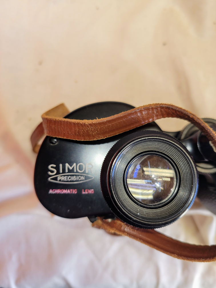 Vintage Simor Precision 7x35 Binoculars with Leather Strap - photo 2
