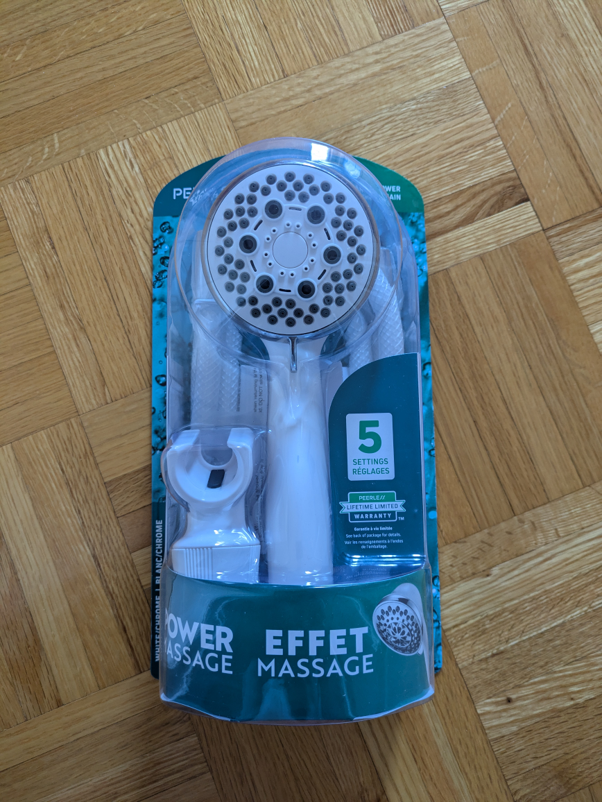 hand shower head (open never used)