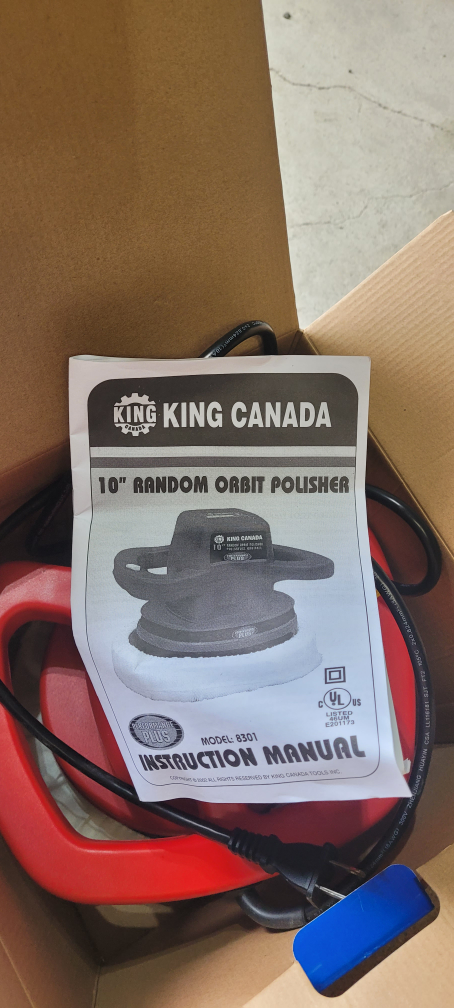 King Canada 10" Random Orbit Polisher - Model 8301 - photo 2