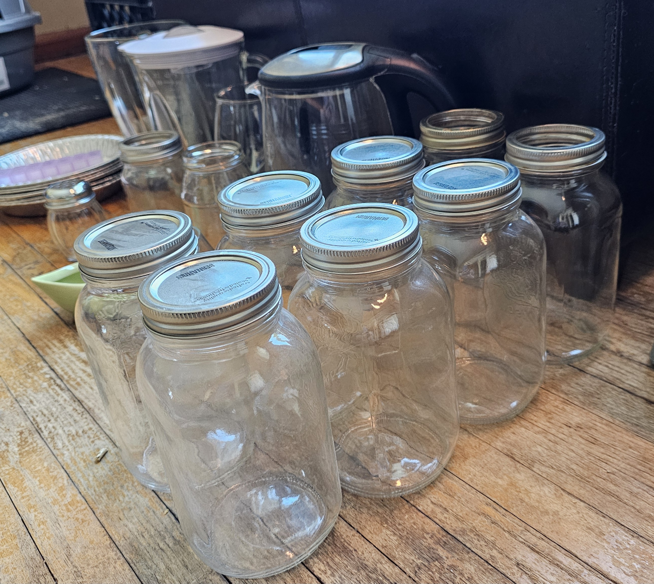 Glassware and Jars Lot -  Includes Electric Kettle - photo 3