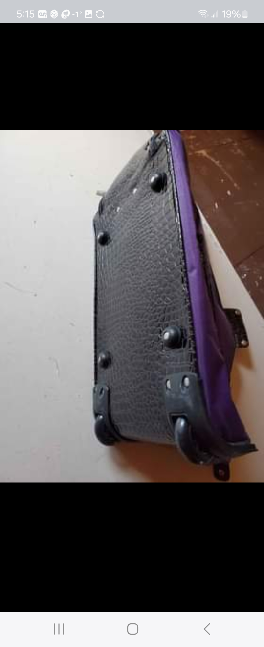 Purple Rolling Travel Duffle Bag - photo 5