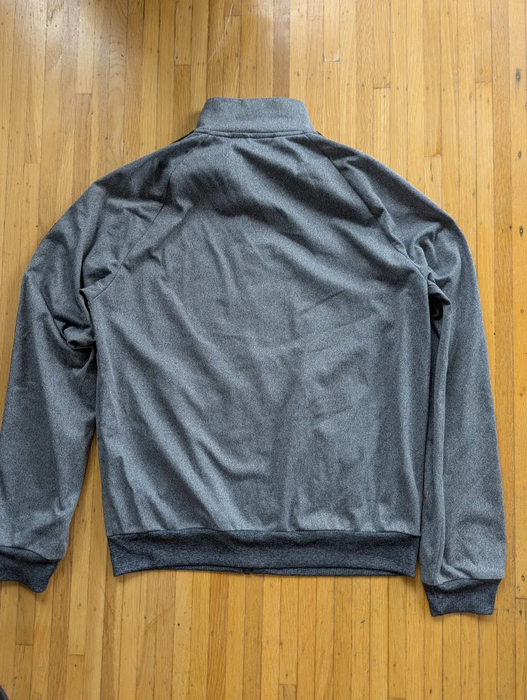 Adidas Men's Grey Zip-Up Track Jacket Size S image indicator(4)