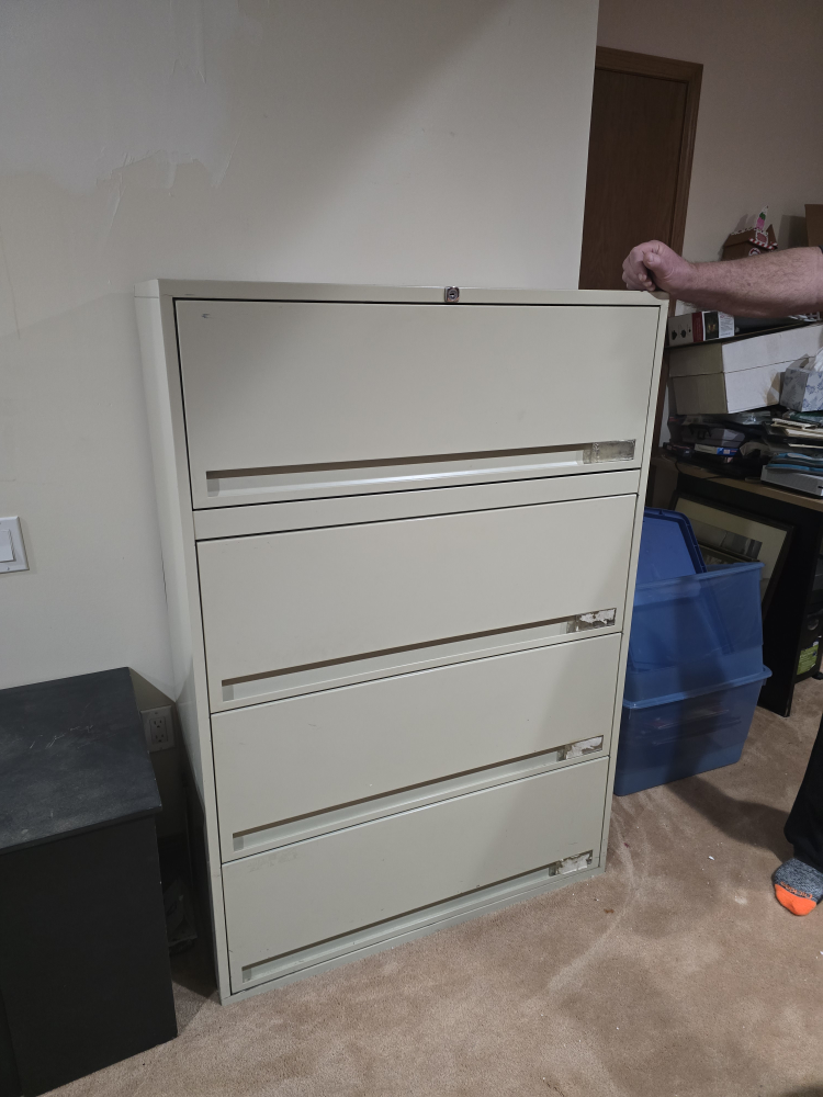 Four-Drawer Metal Filing Cabinet