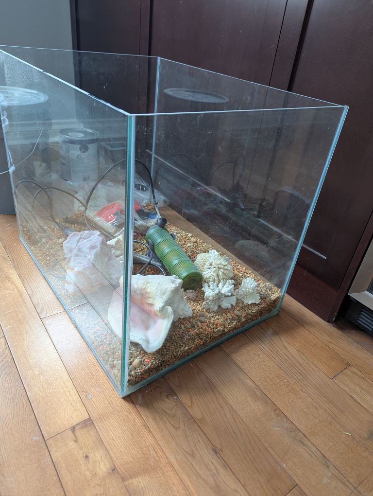 free fish tank and accessories - photo 2