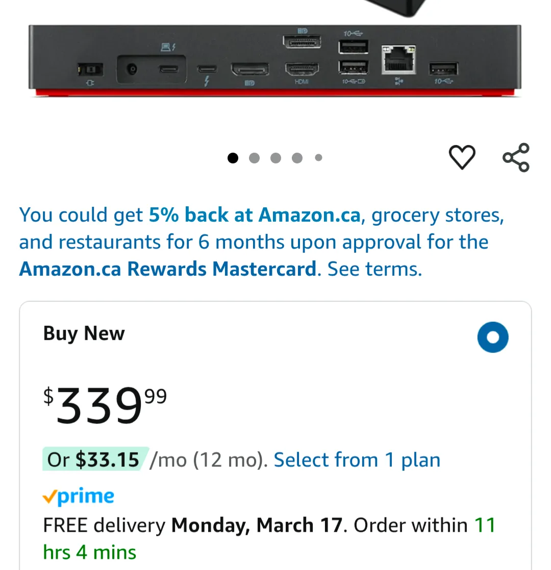 Lenovo Thinkpad Universal Thunderbolt 3 Docking Station Dock image indicator(6)