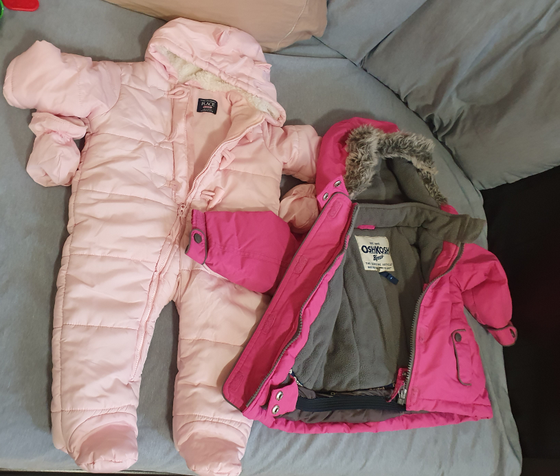 #freecycle Baby Girl Pink & Fuchsia Winter Coats