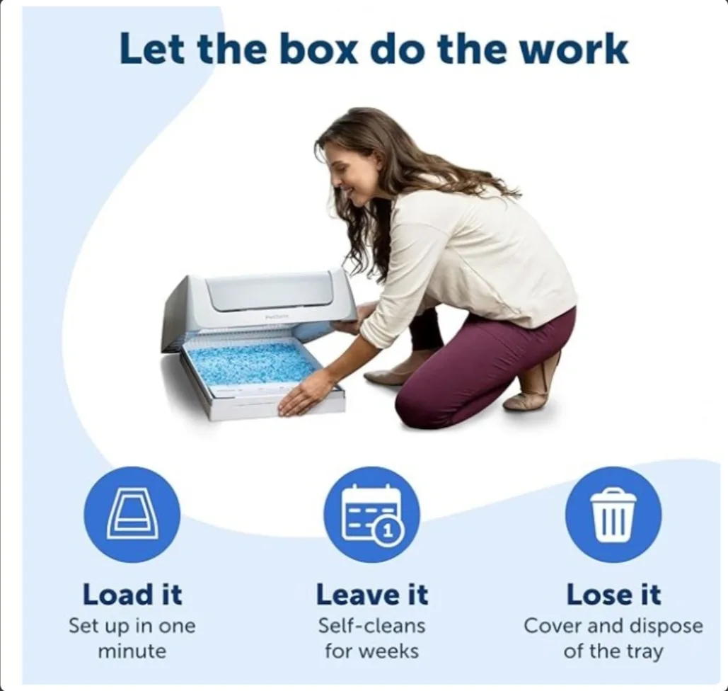 ScoopFree Crystal Pro Self-Cleaning Litter Box