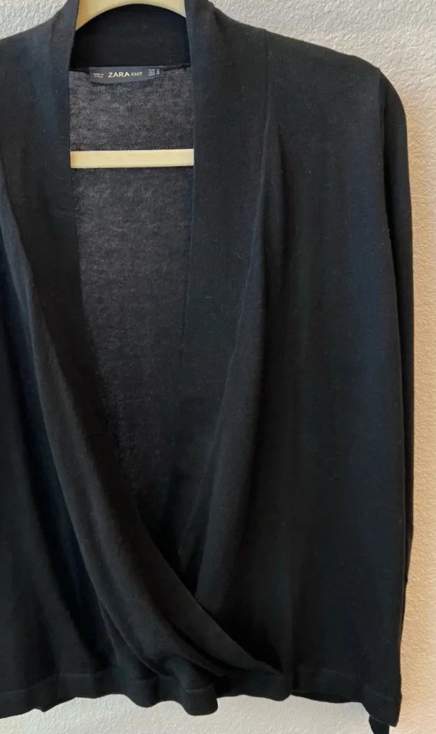 Zara Faux Wrap Knit Sweater image indicator(3)