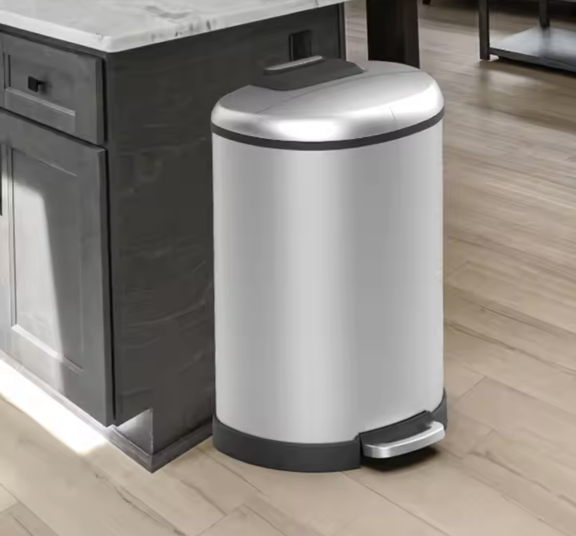Stainless Steel Step Trash Can