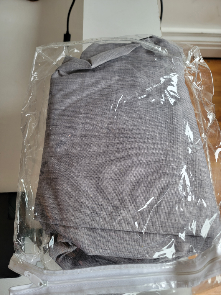 Grey Blackout Curtains - Grommet Top - Set of 3 - photo 5