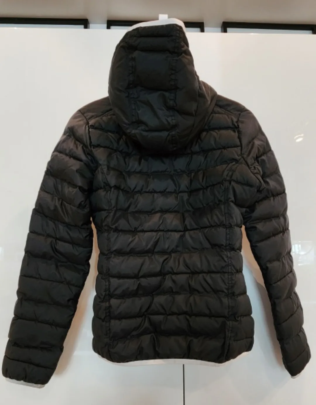 Adidas Black Puffer Jacket with White Trim image indicator(2)