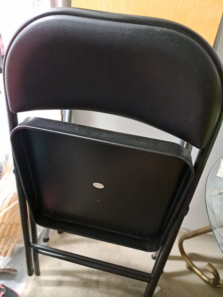 Black Folding Chair 2 pieces - photo 2