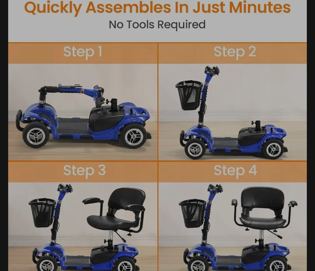 Mobility Scooter - Blue image indicator(8)