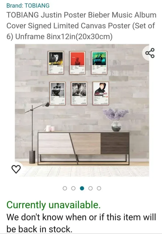 Justin Bieber Album Covers - Canvas Prints (Set of 3) image indicator(3)