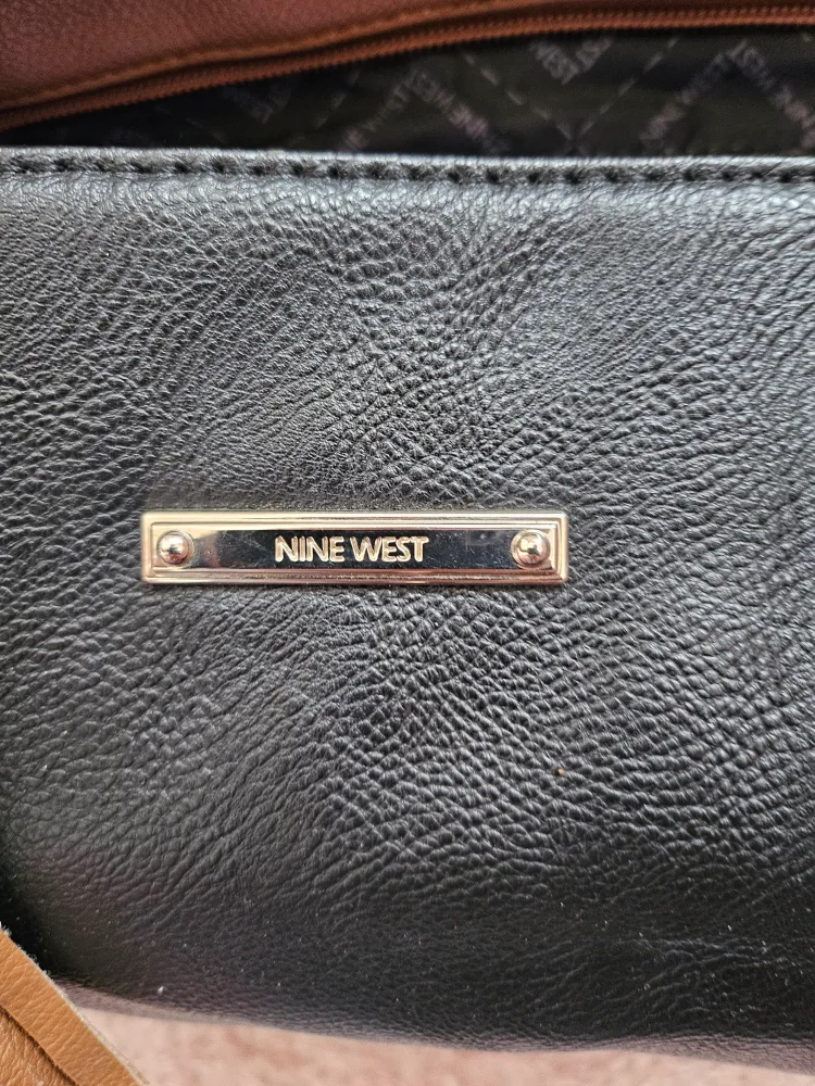 Nine West Black and Brown Tote Bag image indicator(3)