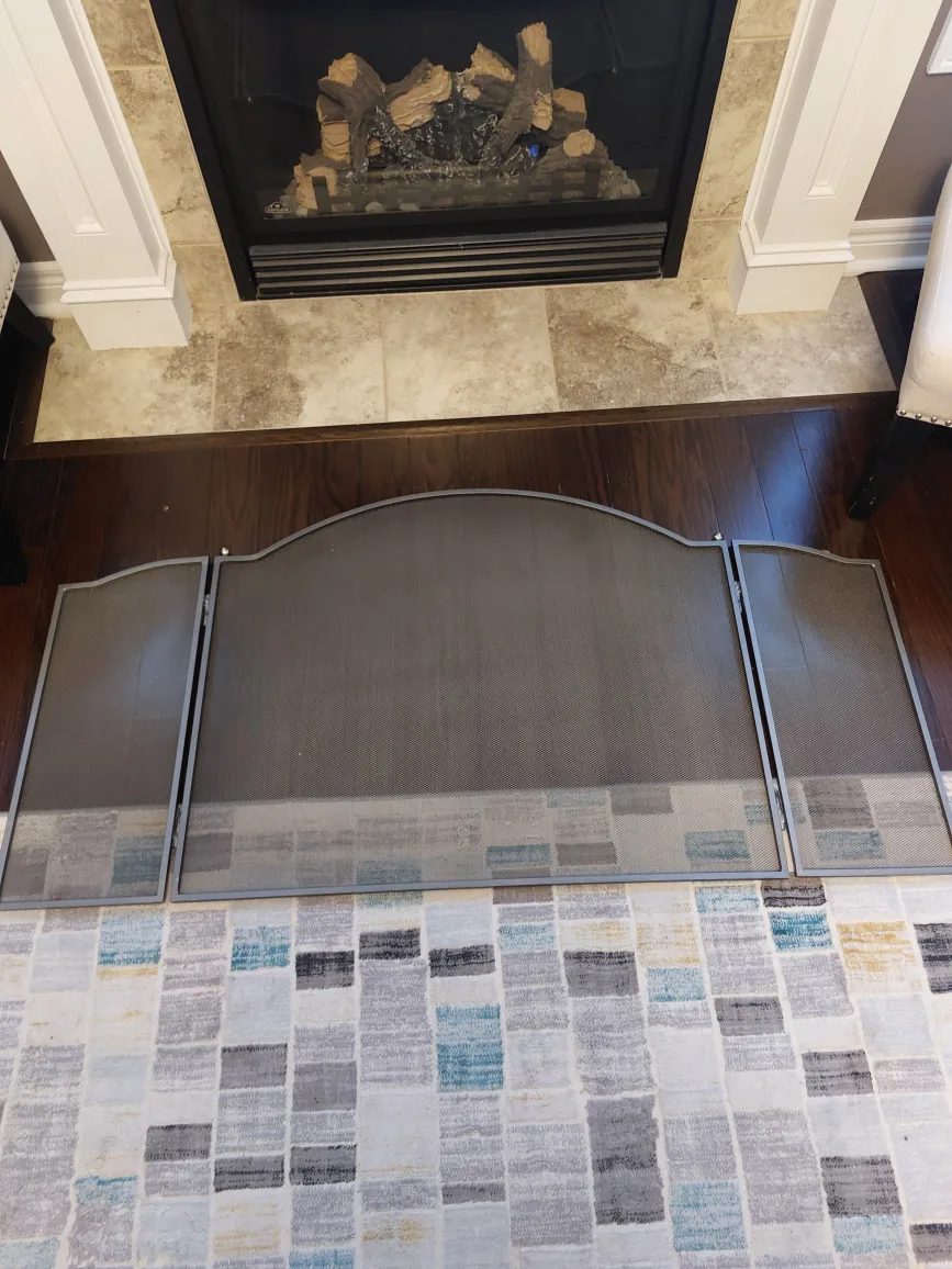 Three-panel Fireplace Screen image indicator(3)