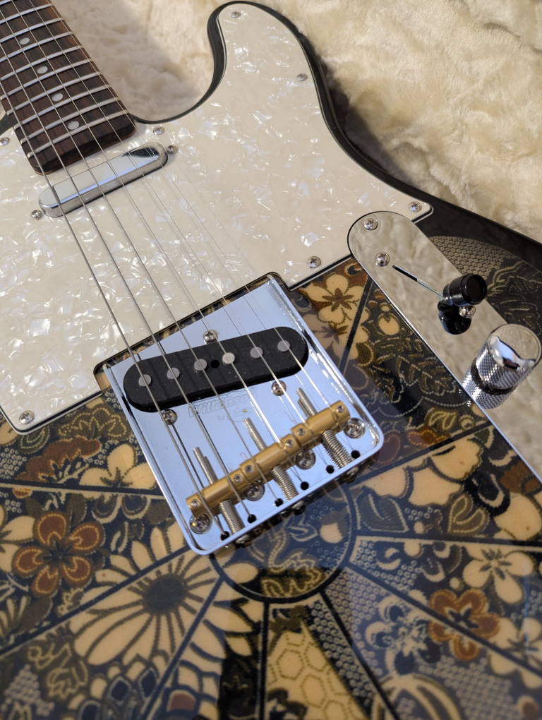 Custom Floral Telecaster Electric Guitar - photo 2
