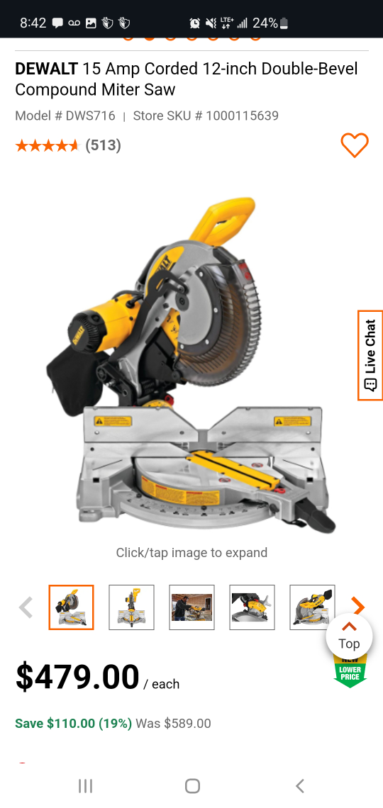 Dewalt 12-inch Double-Bevel Compound Miter Saw - photo 2