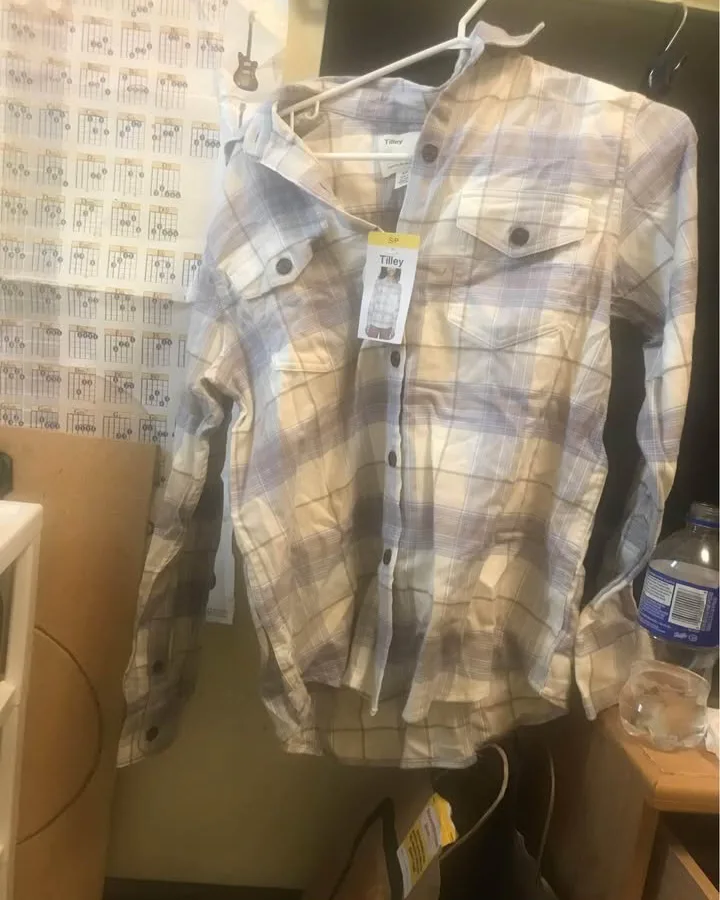 Tilley Button-Down Flannel Shirt Size Small thumbnail