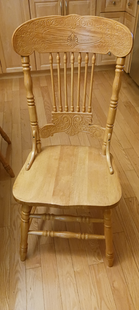 Oak Dining Table and Six Chairs Set - photo 4