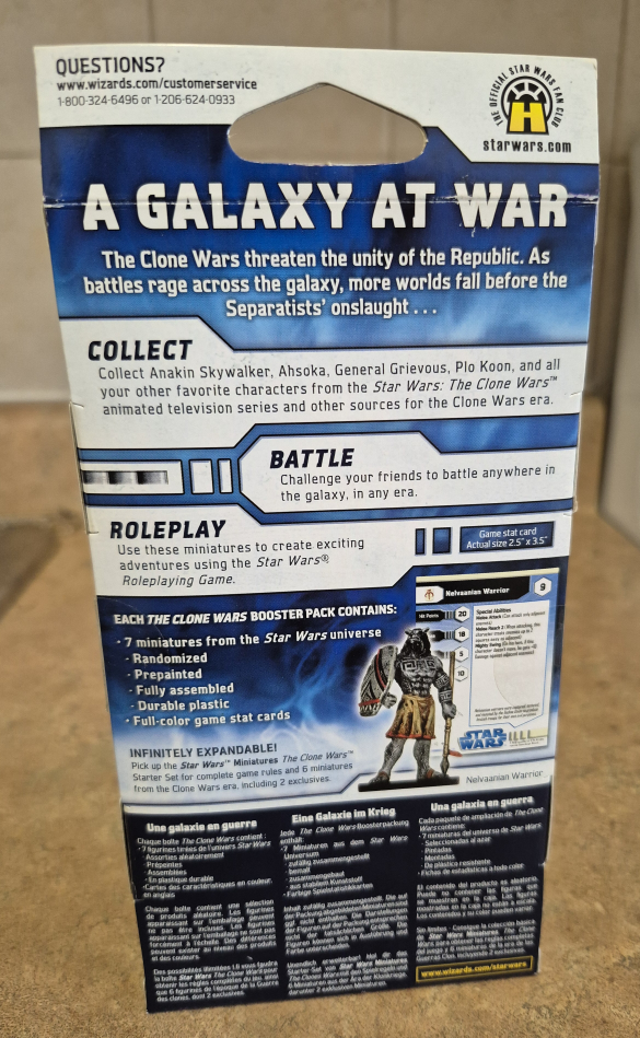 Star Wars The Clone Wars Booster Pack - 7 Random Miniatures - photo 2