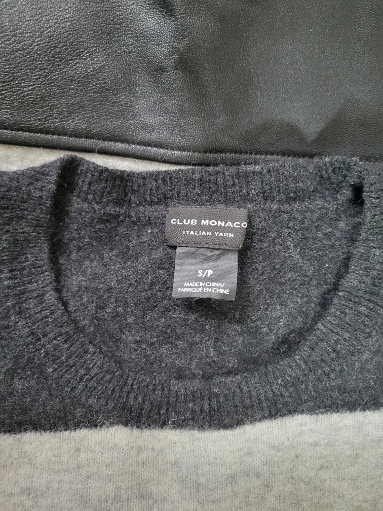 Club Monaco Italian Yarn Striped Sweater image indicator(2)