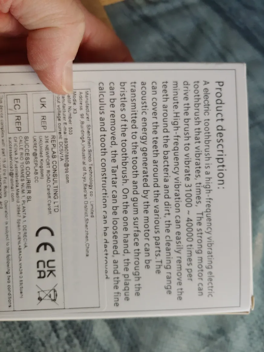 Brand New Electronic Toothbrush, 31000 Hz image indicator(6)